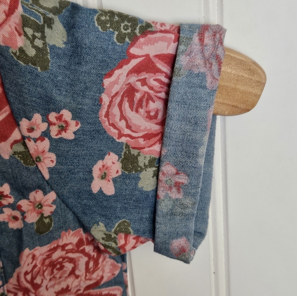 NWT Little Lisa Cheerwin Toddler Dress Size 100 (3-4 Years) Blue And Pink Floral - Picture 6 of 7